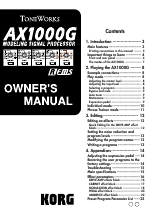 korg ax1000g patches presets