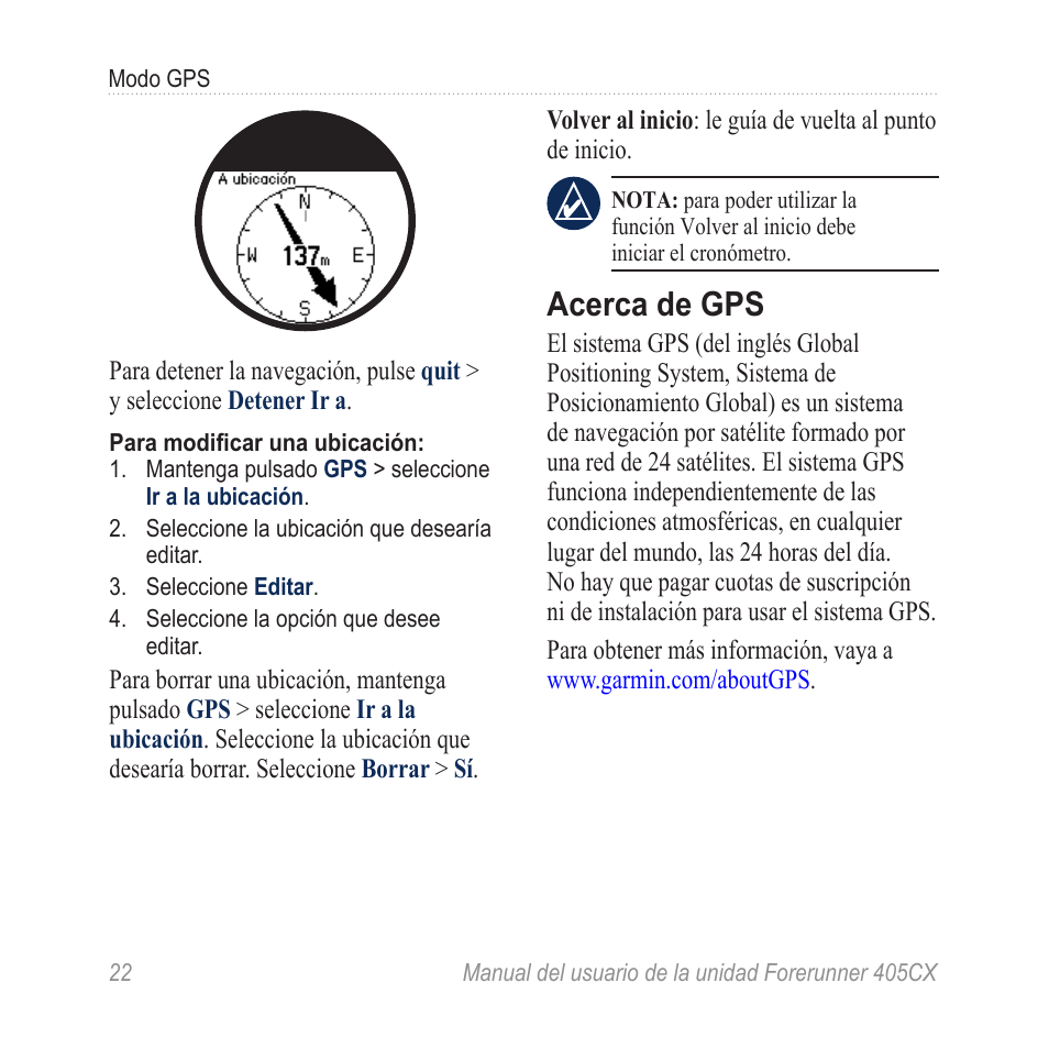 Garmin forerunner 405 outlet manual