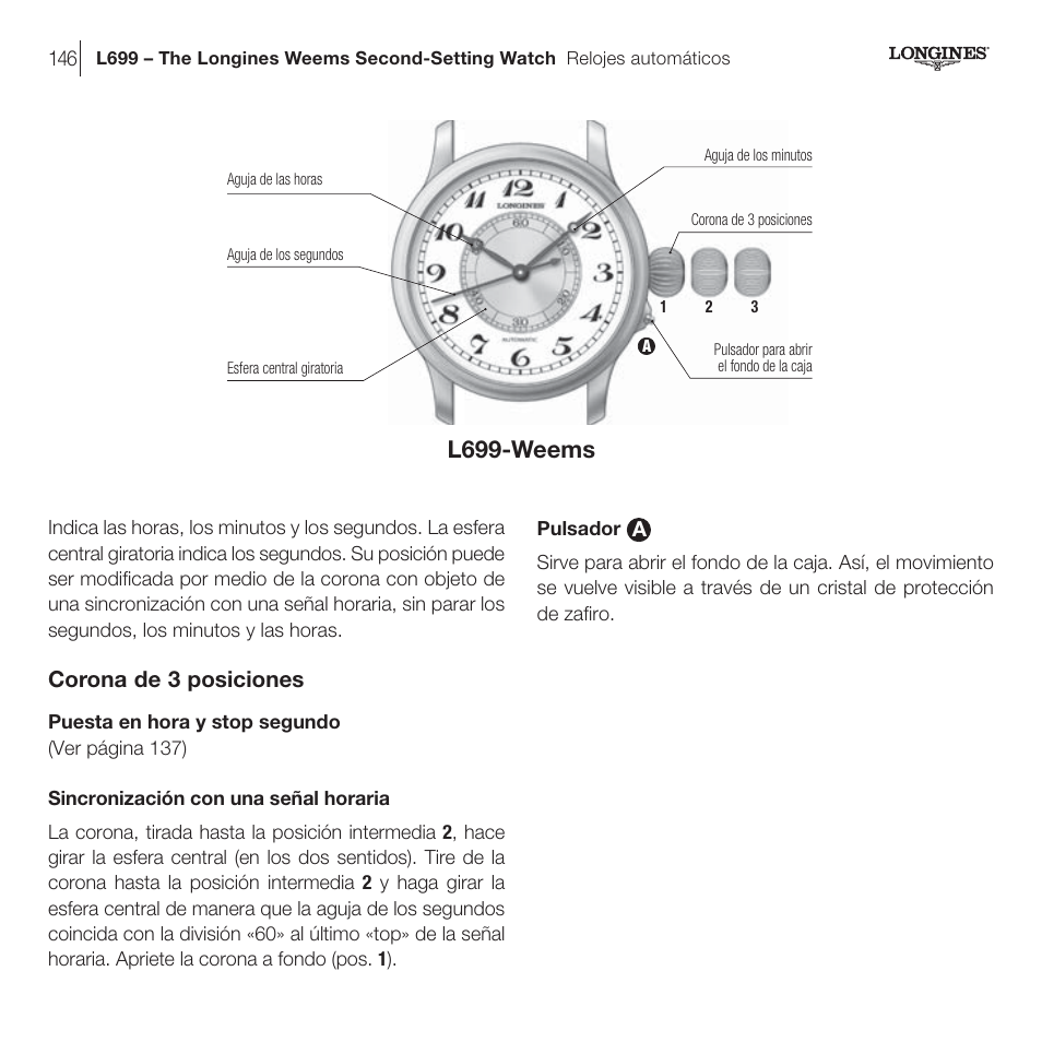 L699 weems Longines DolceVita Manual del usuario P gina 26