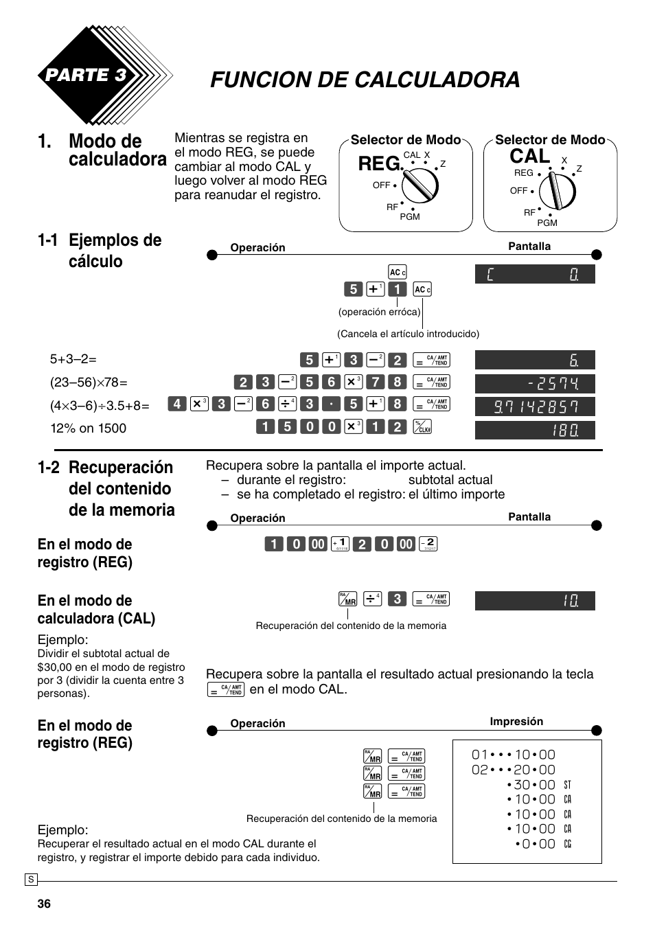 Casio best sale 140cr manual